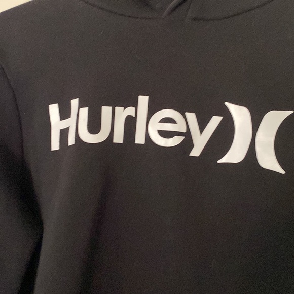 Hurley Boys Size 14/16 Black Hooded Sweatshirt - Picture 5 of 7